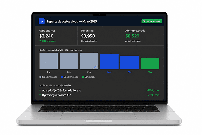 Monitoreo, observabilidad y optimización de costos cloud