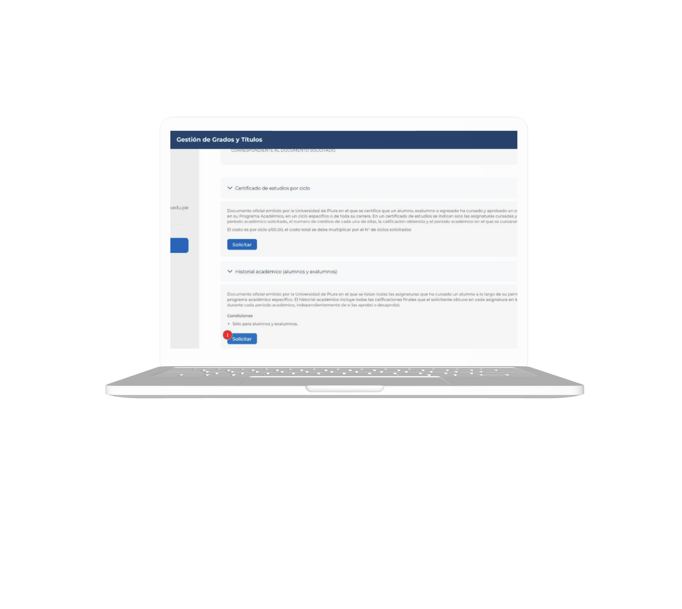 Portal del solicitante