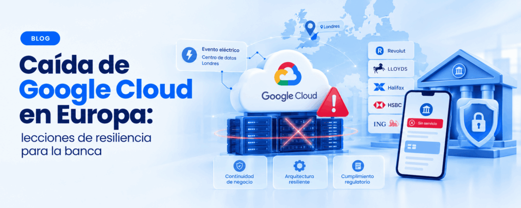 Caída de Google Cloud y resiliencia en banca